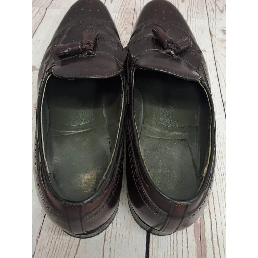 Foot Joy Classics 75713 KO Brown Tassel Loafer Dress Leather ‎ Men's Size 11 C